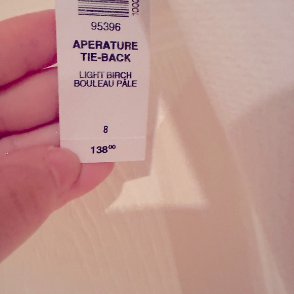 ARITZIA | DRESSES | WILFRED | APERATURE TIE BACK | LIGHT BIRCH | SIZE 8 | BNWT - Picture 8 of 9